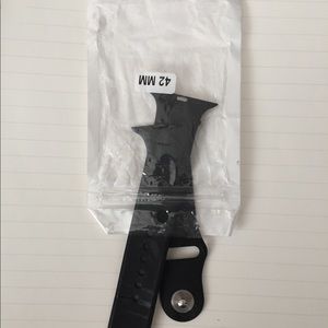 RJ5) 42 mm Apple Watch black silicon